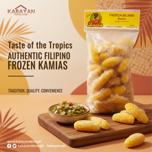 Bag of frozen ilomilo with a yellow label on a white background