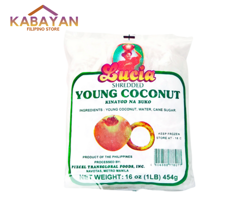 Lucia Shredded Young Coconut 16oz 454g Frozen