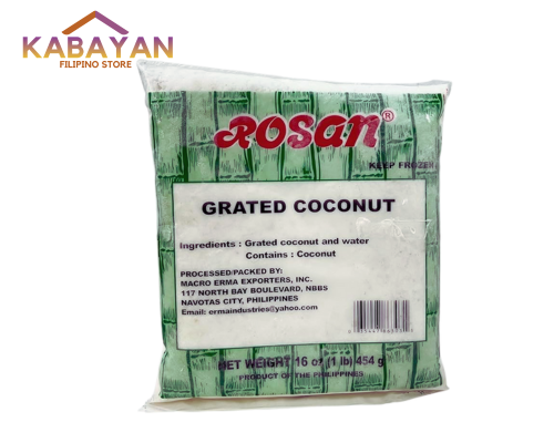 Rosan Grated Coconut 16oz Frozen