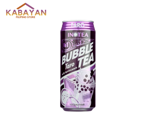 Bubble tea taro w/ pearls 16.6oz