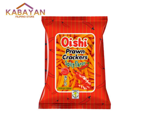 Oishi Prawn Crackers Spicy Big 90g