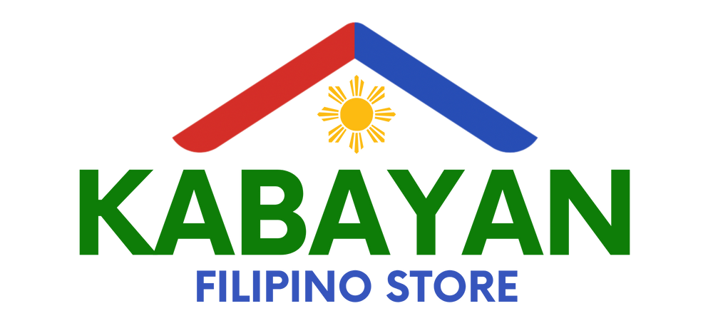 Logo of Kabayan Filipino Store with a colorful roof design on a white background