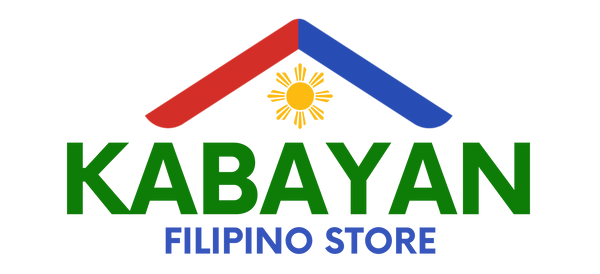 Logo of Kabayan Filipino Store with a colorful roof design on a white background