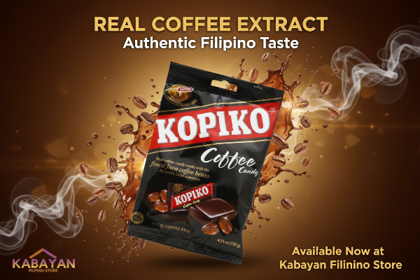 Kopiko Coffee Candy packaging with brand logo on a white background