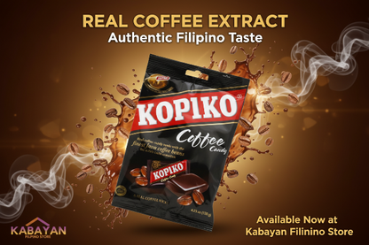 Kopiko Coffee Candy packaging with brand logo on a white background