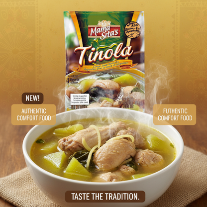 Mama Sita's Tinola soup base mix packaging on a white background