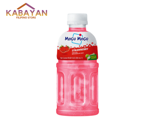 Mogu Mogu Strawberry Juice w/ Nata De Coco 320ml