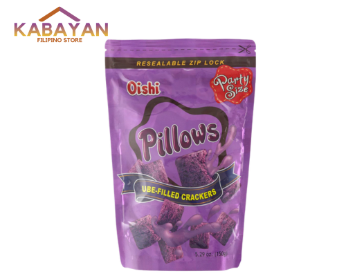 Oishi Pillows Ube Filled Crackers 150g Big