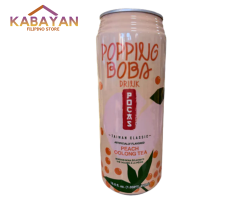 Popping Boba Drink Peach Oolong Tea 490ml