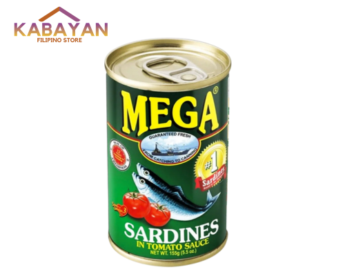 Mega Sardines in Tomato Sauce 155g GREEN